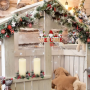 Noël Décoration Bois Gnomes de Noël avec Flocons de Neige Welcome 22 cm