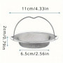 Filtre d’Évier en Acier Inoxydable avec Poignée - Attrape-Cheveux et Débris pour Cuisine, Salle de Bain et Douche