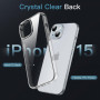 Coque Anti-Jaunissement iPhone 15 - 6,1 Pouces - Étui Antichoc, Housse Anti-Rayures, Dos Transparent