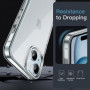 Coque Anti-Jaunissement iPhone 15 - 6,1 Pouces - Étui Antichoc, Housse Anti-Rayures, Dos Transparent