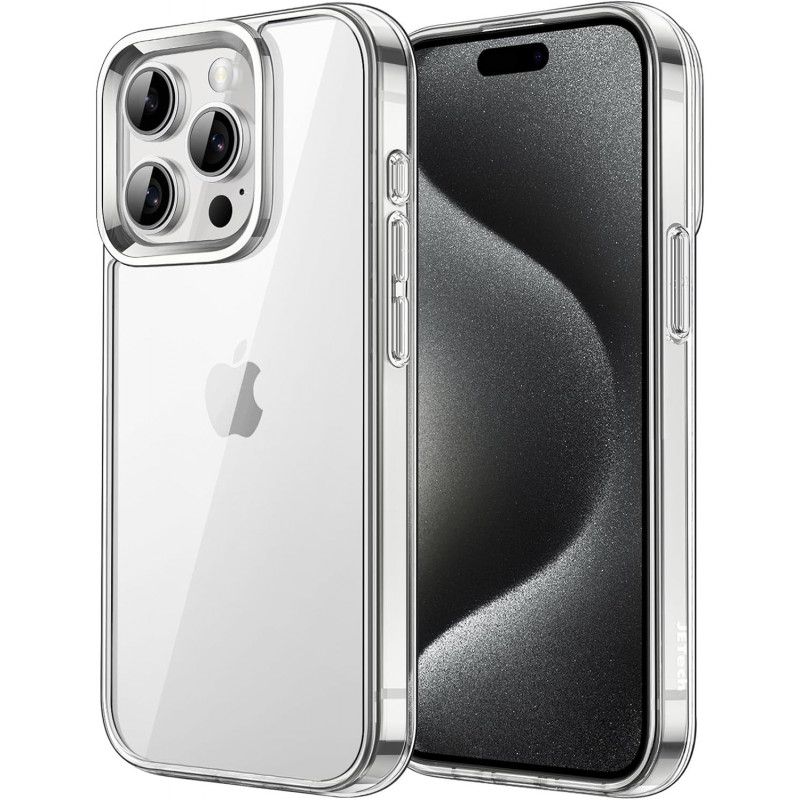 Coque Anti-Jaunissement iPhone 15 Pro Max - 6,7 Pouces - Étui Antichoc, Housse Anti-Rayures, Dos Transparent