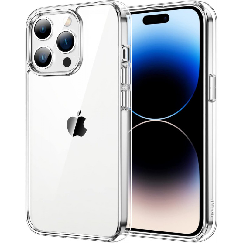 Coque Anti-Jaunissement iPhone 14 Pro Max - 6,7 Pouces - Étui Antichoc, Housse Anti-Rayures, Dos Transparent