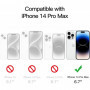 Coque Anti-Jaunissement iPhone 14 Pro Max - 6,7 Pouces - Étui Antichoc, Housse Anti-Rayures, Dos Transparent