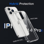 Coque Anti-Jaunissement iPhone 14 Pro - 6,1 Pouces - Étui Antichoc, Housse Anti-Rayures, Dos Transparent