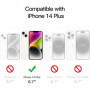 Coque Anti-Jaunissement iPhone 14 Plus - 6,7 Pouces - Étui Antichoc, Housse Anti-Rayures, Dos Transparent
