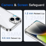 Coque Anti-Jaunissement iPhone 14 Plus - 6,7 Pouces - Étui Antichoc, Housse Anti-Rayures, Dos Transparent