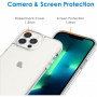 Coque Anti-Jaunissement iPhone 13 Pro Max - 6,7 Pouces - Étui Antichoc, Housse Anti-Rayures, Dos Transparent