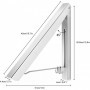 Étendoir Mural Pliable en Aluminium - Cintre Rétractable, Séchage et Rangement Gain de Place pour Chambre, Salle de Bain, Balcon
