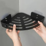 Lot de 2 étagères d’angle douche, Support adhésif sans perçage, rangement mural salle de bain, organisateur shampoing