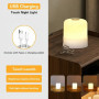 Lampe de Chevet LED Tactile – Veilleuse RVB 16 Couleurs, Rechargeable USB, Minuteur, Lumière Douce pour Chambre, Salon, Camping