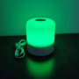 Lampe de Chevet LED Tactile – Veilleuse RVB 16 Couleurs, Rechargeable USB, Minuteur, Lumière Douce pour Chambre, Salon, Camping