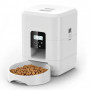 Distributeur Automatique de Croquettes 2L – Yabstrip pour Chiens & Chats, USB & Batterie, Bol Inclus, Blanc (Sans Prise USB)