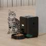 Distributeur Automatique de Croquettes 2L – Yabstrip pour Chiens & Chats, USB & Batterie, Bol Inclus, Blanc (Sans Prise USB)