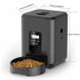 Distributeur Automatique de Croquettes 2L – Yabstrip pour Chiens & Chats, USB & Batterie, Bol Inclus, Blanc (Sans Prise USB)