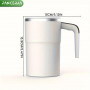 Mug à Café Isotherme Rechargeable Affichage Température PANCERKA – USB, Gobelet de Voyage Hermétique, 500ml
