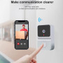 Caméra de Sonnette Vidéo HD 1080P Noir – WiFi, Détection de Mouvement, Vision Nocturne, Interphone à Distance, Batterie