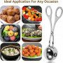 Pince à Boulettes de Viande Inox – Moule Antiadhésif, Poignées Antidérapantes, Idéale Rice Cake, Pâte à Biscuits & Glace