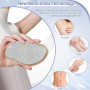 Lime Pieds Nano Verre, Exfoliant Indolore & Étanche – Adoucit Peau Sèche & Callosités, Design Ergonomique Dorée