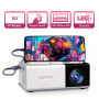 Mini Projecteur Portable 1080P – USB, SD, HD, Télécommande Incluse – Idéal Home Cinéma, Compact et Compatible Multi-Appareils