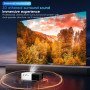 Mini Projecteur Portable 1080P – USB, SD, HD, Télécommande Incluse – Idéal Home Cinéma, Compact et Compatible Multi-Appareils