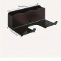 Support mural sèche-cheveux blanc – Sans perçage – Fixation sécurisée – Gain de place – Organisateur élégant pour salle de bain