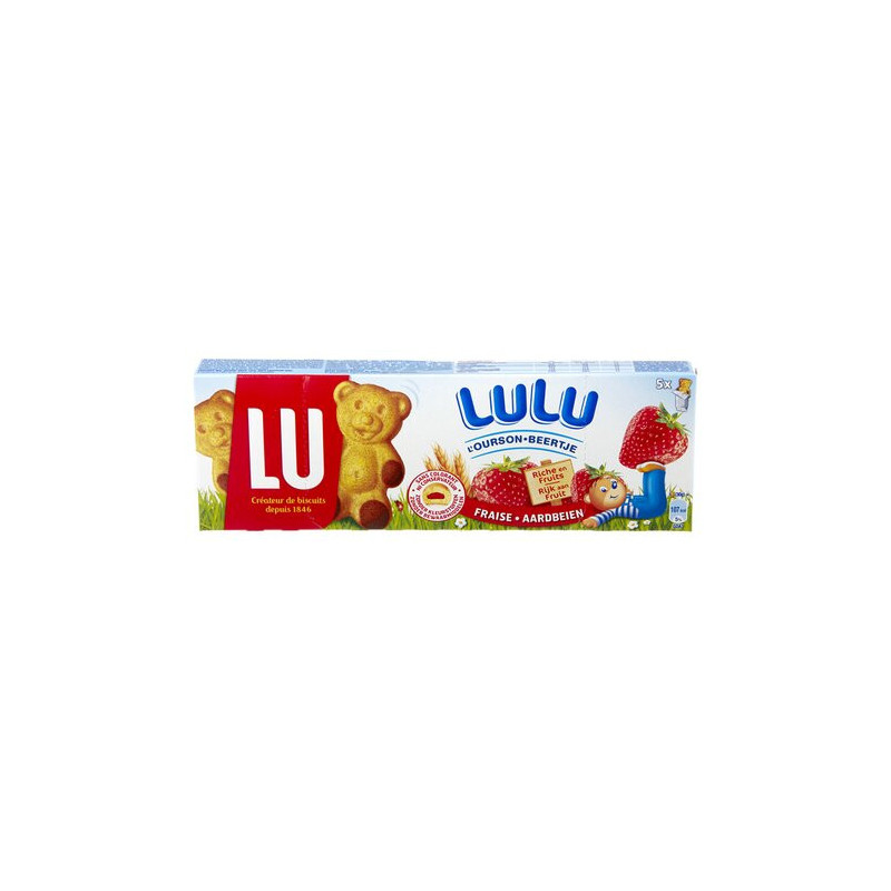 LU LULU Ourson Fraise 5x30g