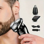 Rasoir Électrique 3-en-1 Homme – Tondeuse Nez & Barbe, Lame 3D, USB Rechargeable, Écran LED, Mini Rasoir Portable avec Base