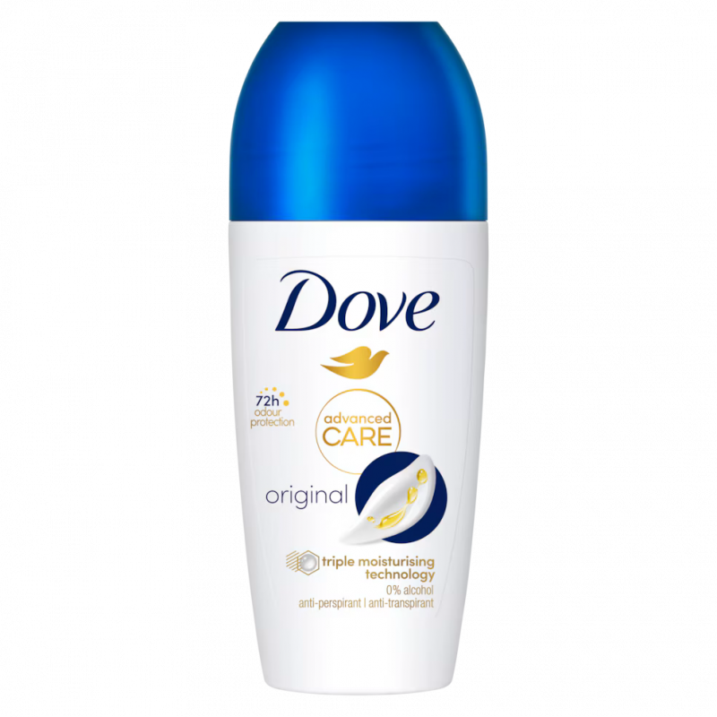 Dove Déodorant Bille Anti-Transpirant Advanced Care Original 50 ml, Protection Longue Durée