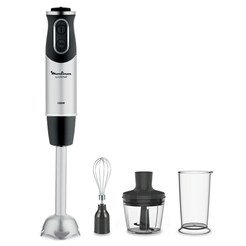 Moulinex Dd6558 0,8 L Mélangeur Par Immersion 1000W Acier Inoxydable, Noir