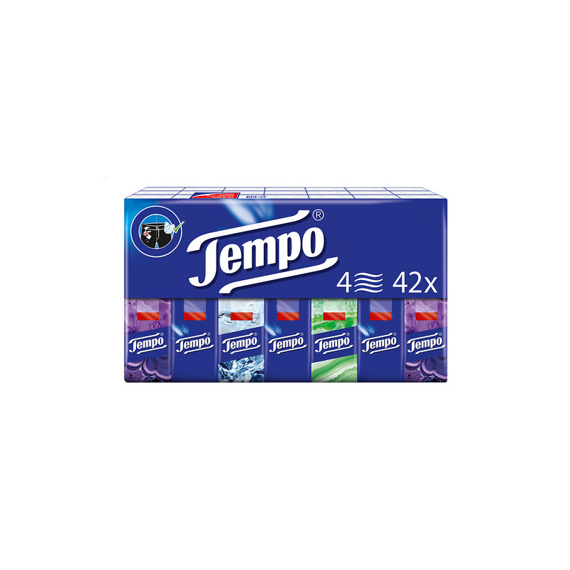 TEMPO mouchoirs Regular 4ép. 42pc