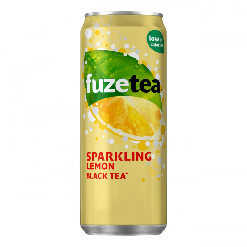 FUZE TEA Sparkling Black Tea Lemon 33cl