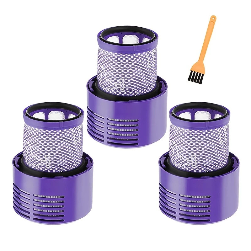 Lot de 3 filtres compatibles Dyson V10 SV12 – Pièces de rechange pour Cyclone, Animal, Absolute, All-Clean aspirateur