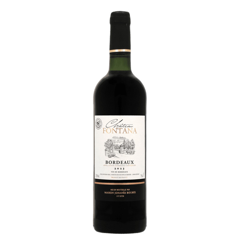 Château Fontana Vin Rouge 2023, A.O.P Bordeaux (FRANCE)