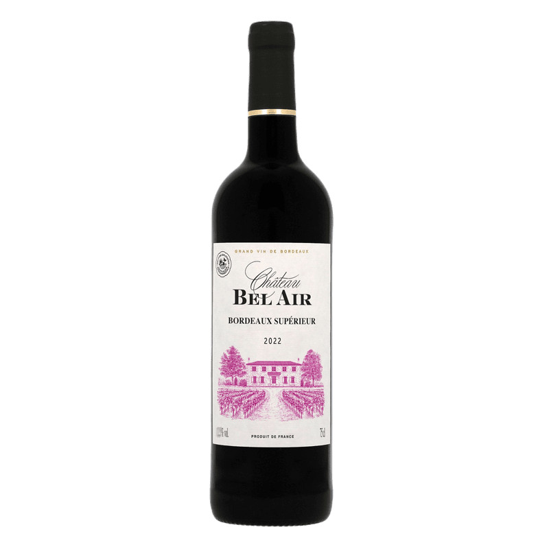 Château Bel Air Vin Rouge 2022 A.O.P Bordeaux Supérieur (FRANCE)