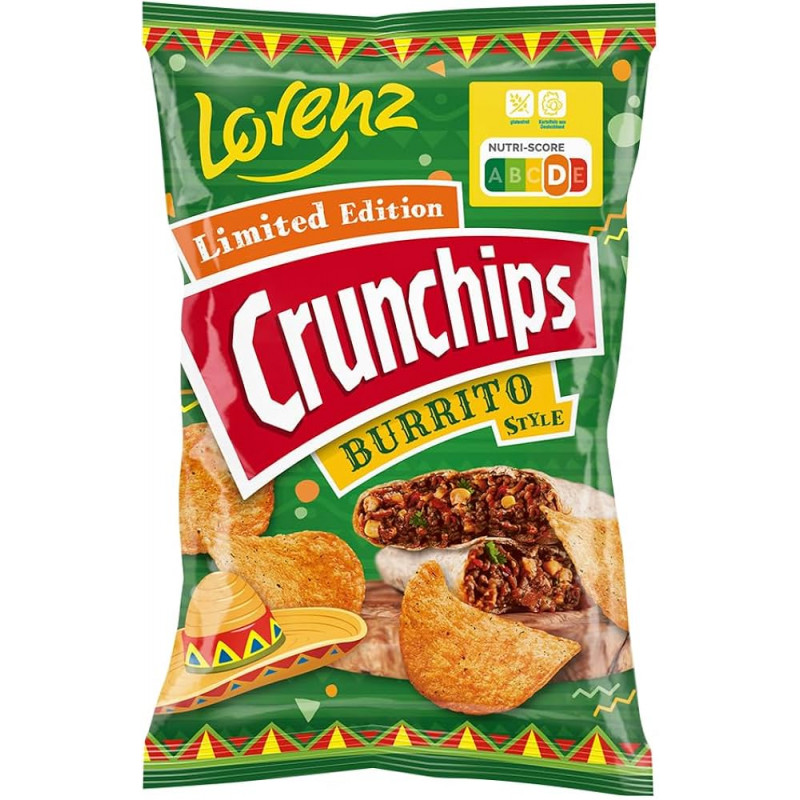 Lorenz Crunchips Limited Edition Burrito Style 130g