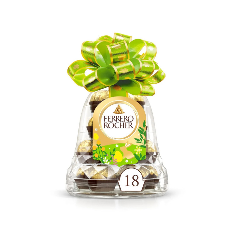 FERRERO Bouchées chocolat au lait noisettes et gaufrette, 18pcs, 225g