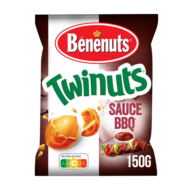 BENENUTS Cacahuètes enrobées saveur Sauce Barbecue 150g