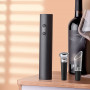 Ouvre-bouteille de vin électrique 6-en-1 avec verseur, coupe-capsule, bouchon sous vide – Fonctionne avec piles (non incluses)