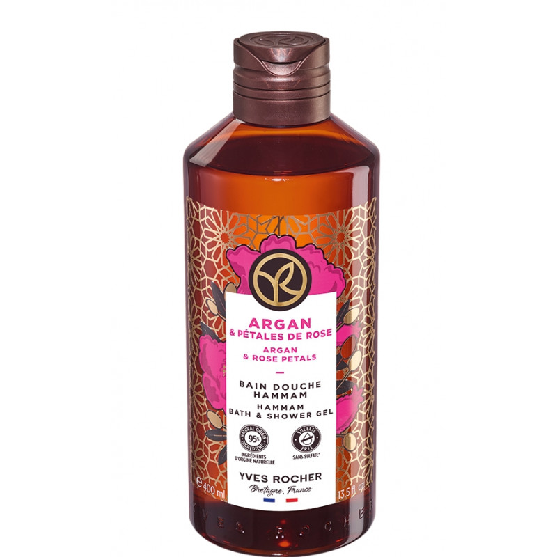 Yves Rocher Bain Douche Hammam Argan & Pétales De Rose 400ml