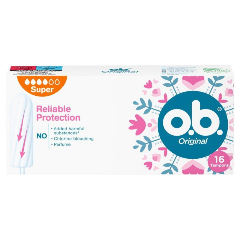 o.b. Tampons Reliable Protection Original - Super - 16 pcs