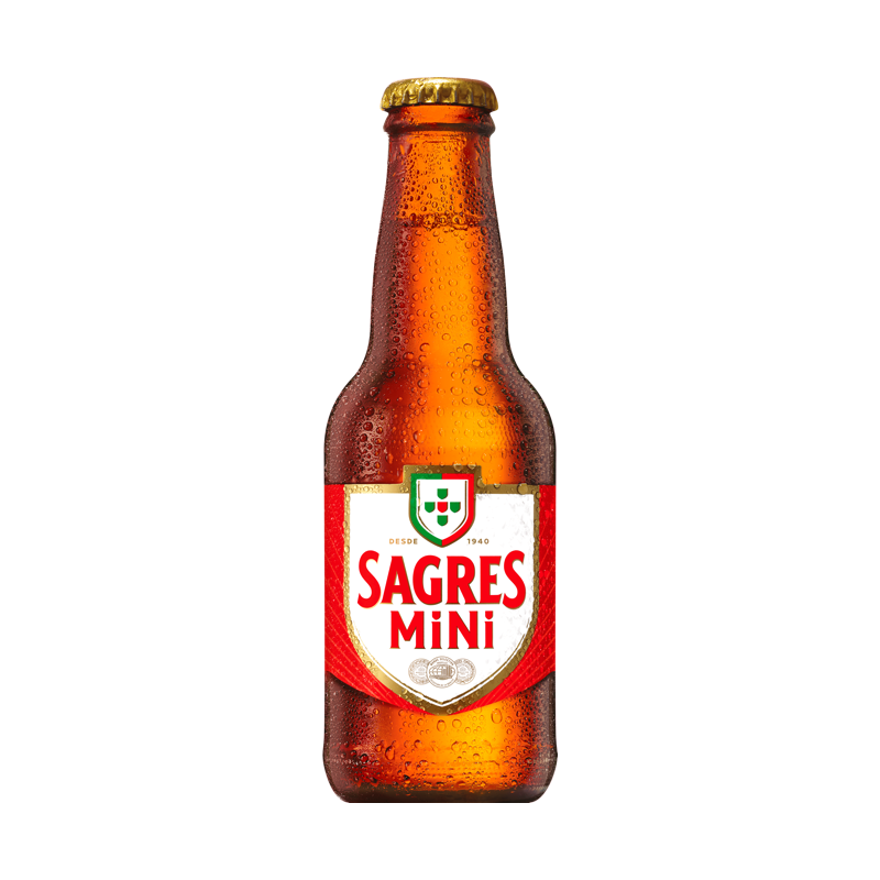 Sagres mini bière blonde bouteille 25cl