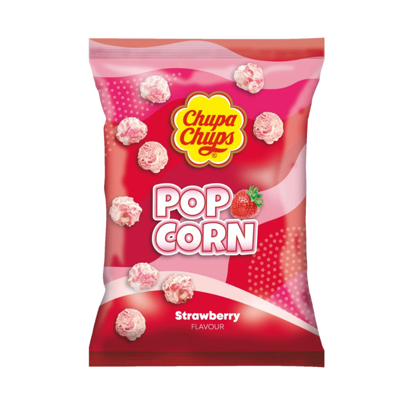 Chupa Chups Pop Corn Fraise 135g