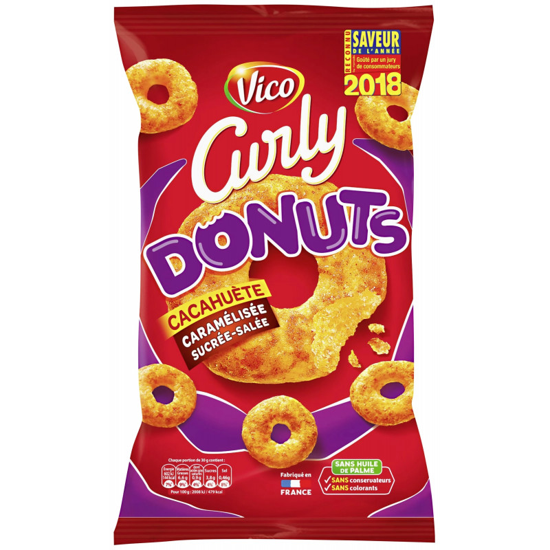 Lorenz Curly Donuts Chips Cacahuète 100g