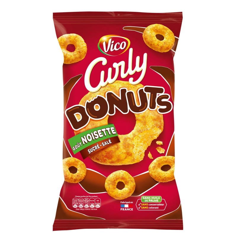 Lorenz Curly Donuts Chips Noisette 100g