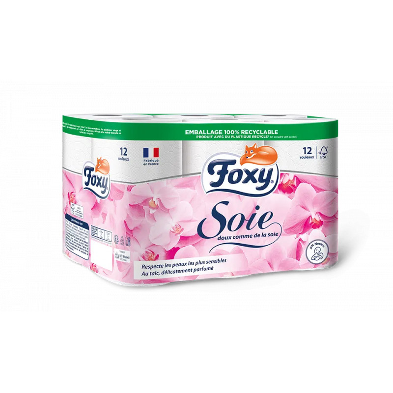 Foxy Papier toilette 12 rouleaux 2 épaisseur