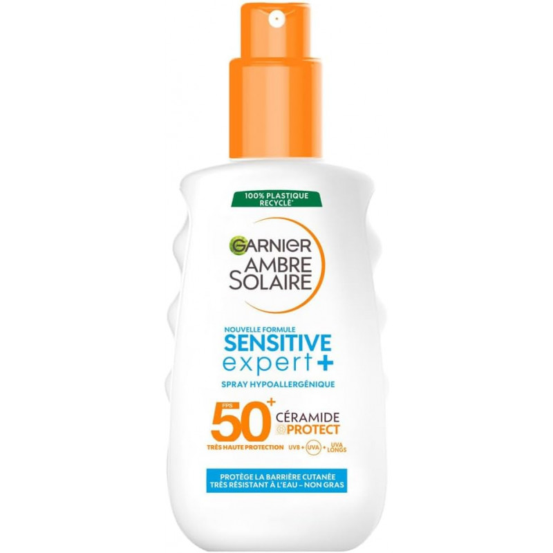 GARNIER Ambre Solaire Sensitive Expert+ FPS 50+ Spray Protection Solaire 150ml