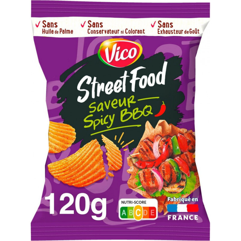 Vico Chips Street Food Spicy BBQ 120g