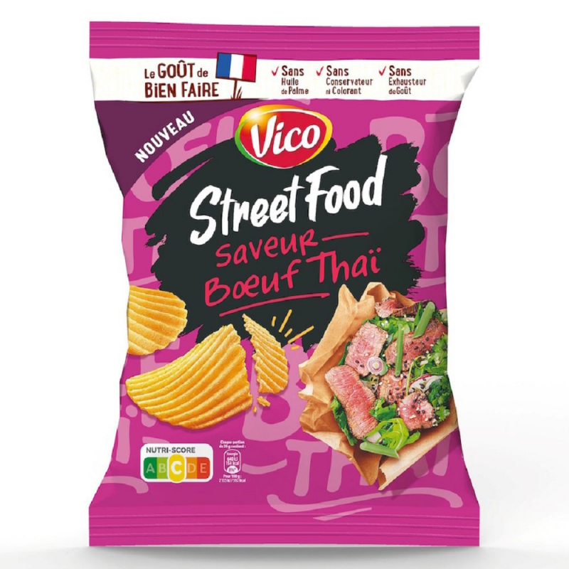 Vico Chips Street Food Boeuf Thai 120g