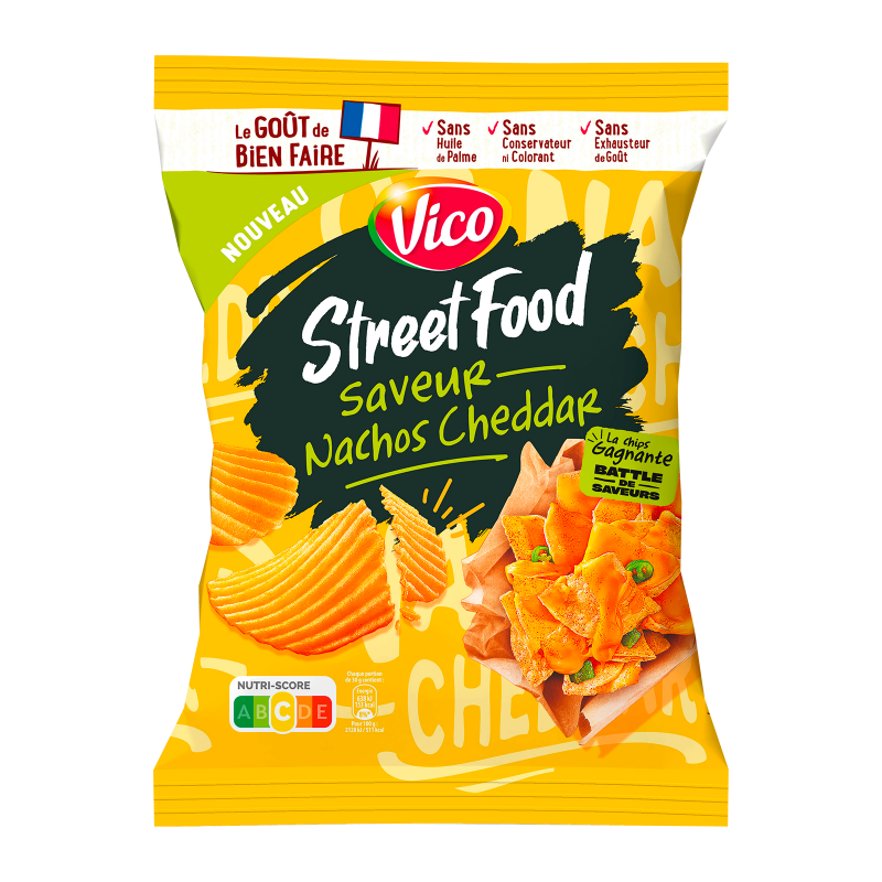 Vico Chips Street Food Nachos Cheddar 120g