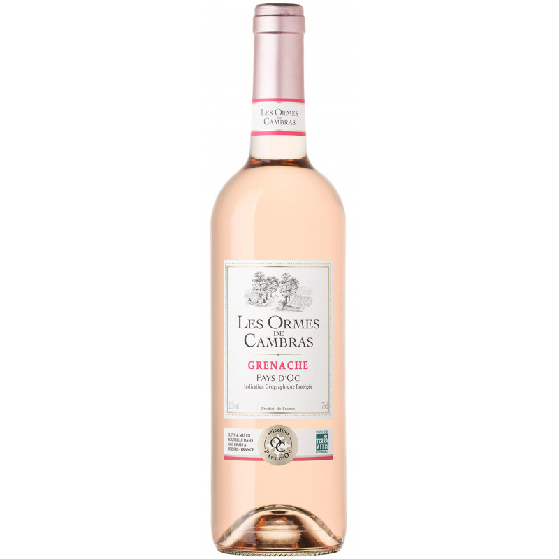 Les Ormes de Cambras vin rosé Grenache A.O.P 2024